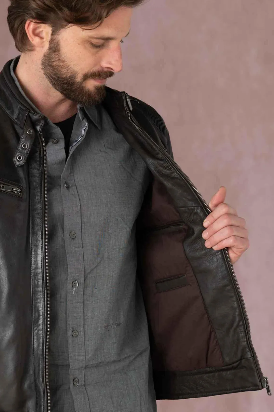 Blouson Homme Serge Pariente Maciej Brown