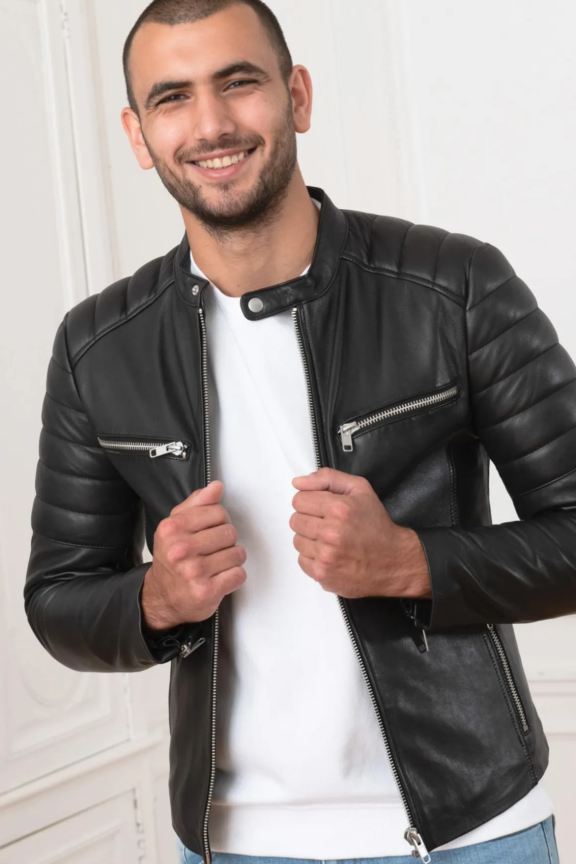 Blouson Homme Serge Pariente Warrior Noir