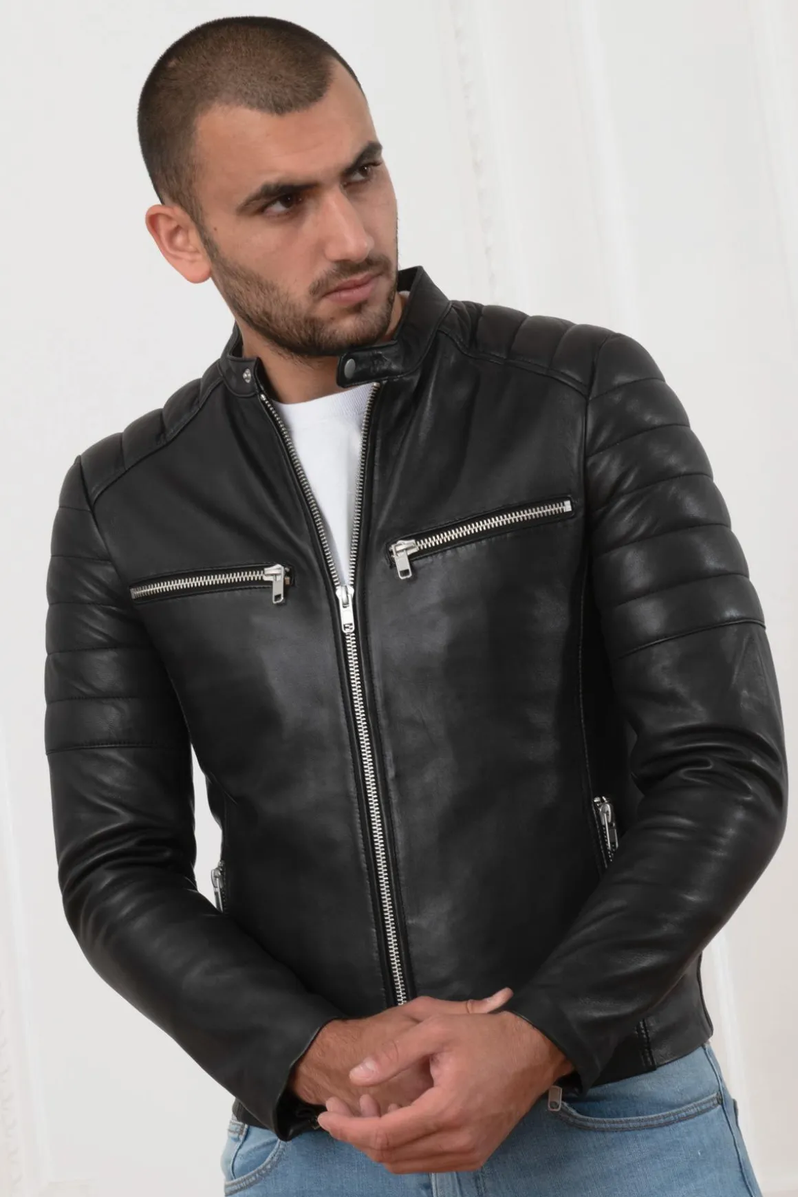 Blouson Homme Serge Pariente Warrior Noir