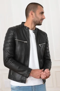 Blouson Homme Serge Pariente Warrior Noir