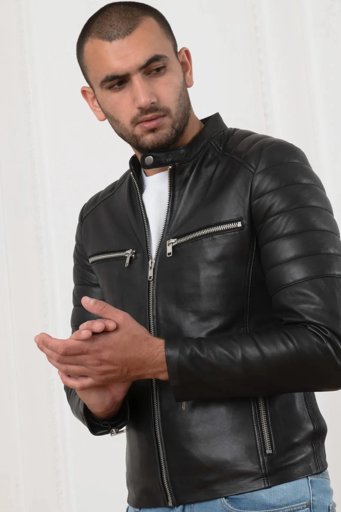 Blouson Homme Serge Pariente Warrior Noir