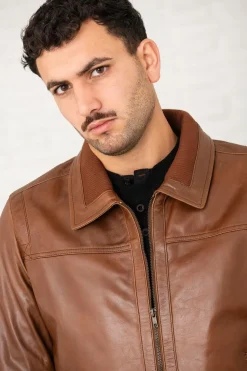 Blouson Homme Serge Pariente Keaton Buffle Oxblood