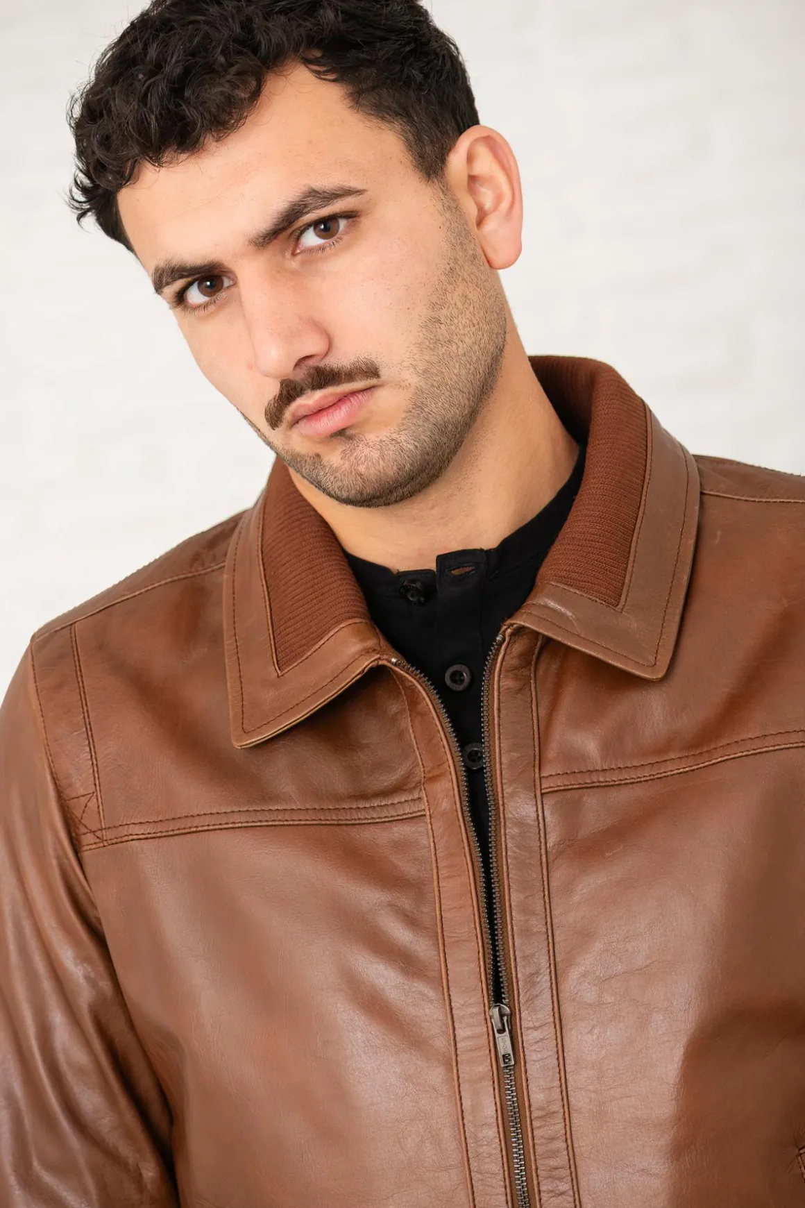 Blouson Homme Serge Pariente Keaton Buffle Oxblood