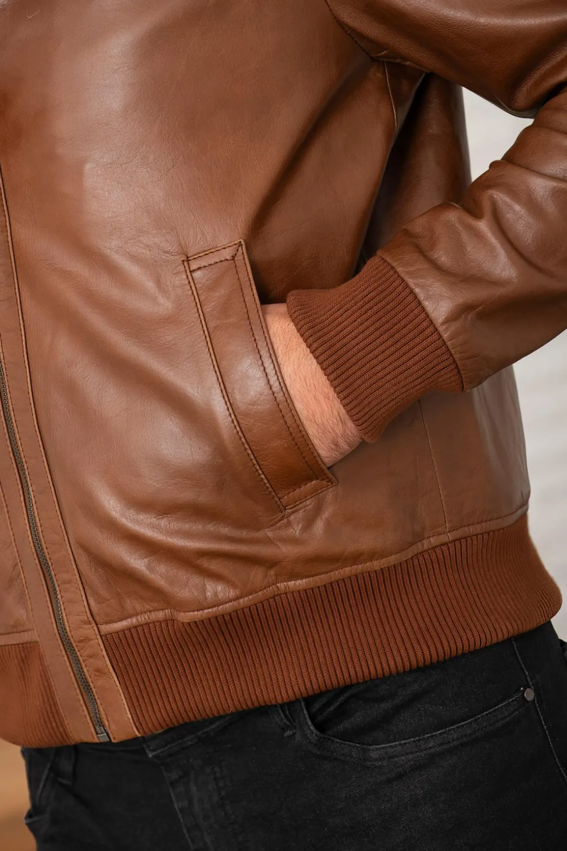 Blouson Homme Serge Pariente Keaton Buffle Oxblood