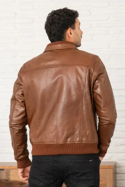 Blouson Homme Serge Pariente Keaton Buffle Oxblood