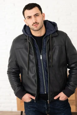 Blouson Homme Serge Pariente Amos Hood Navy