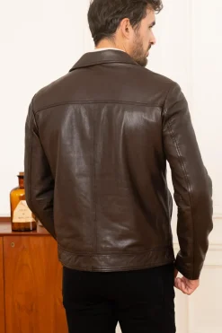 Blouson Homme Serge Pariente Texas Reddish Brown