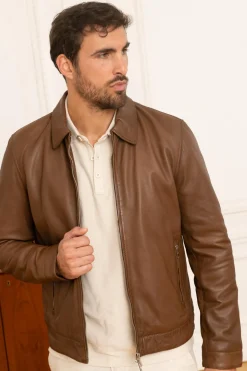 Blouson Homme Serge Pariente Carlo Tobacco