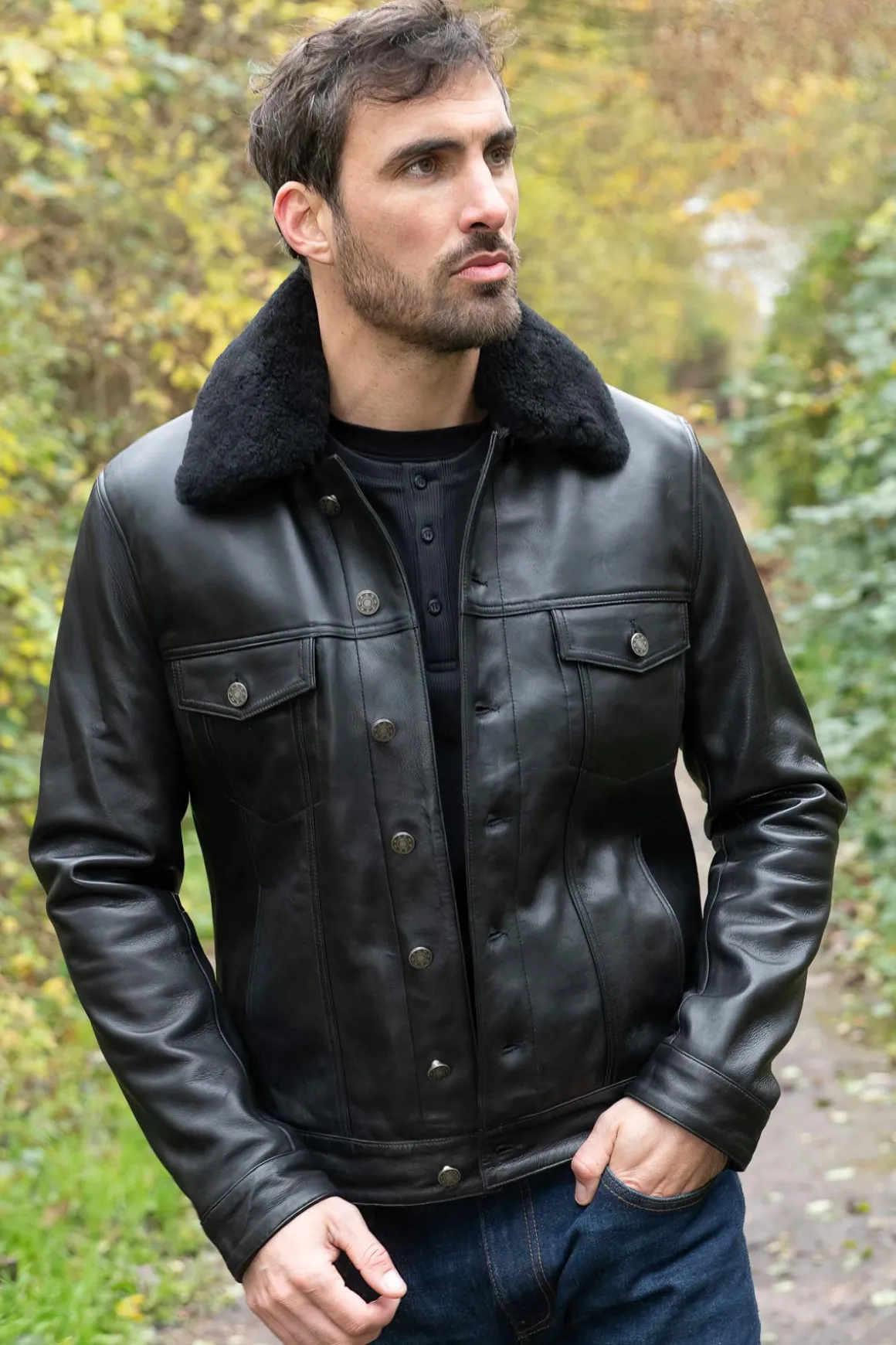 Blouson Homme Serge Pariente Elias Black