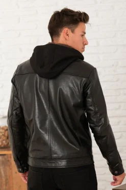 Blouson Homme Serge Pariente Retro Hood Buffle Black