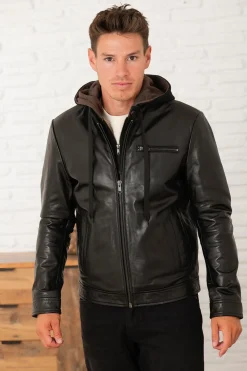 Blouson Homme Serge Pariente Retro Hood Buffle Black