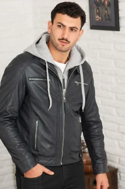 Blouson Homme Serge Pariente Erico Hood Blue