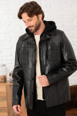 Blouson Homme Serge Pariente Taggart Hood Buffle Black