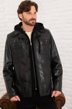 Blouson Homme Serge Pariente Taggart Hood Buffle Black