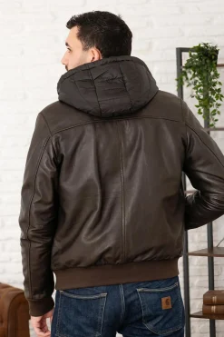 Blouson Homme Serge Pariente Amos Hood Used Green