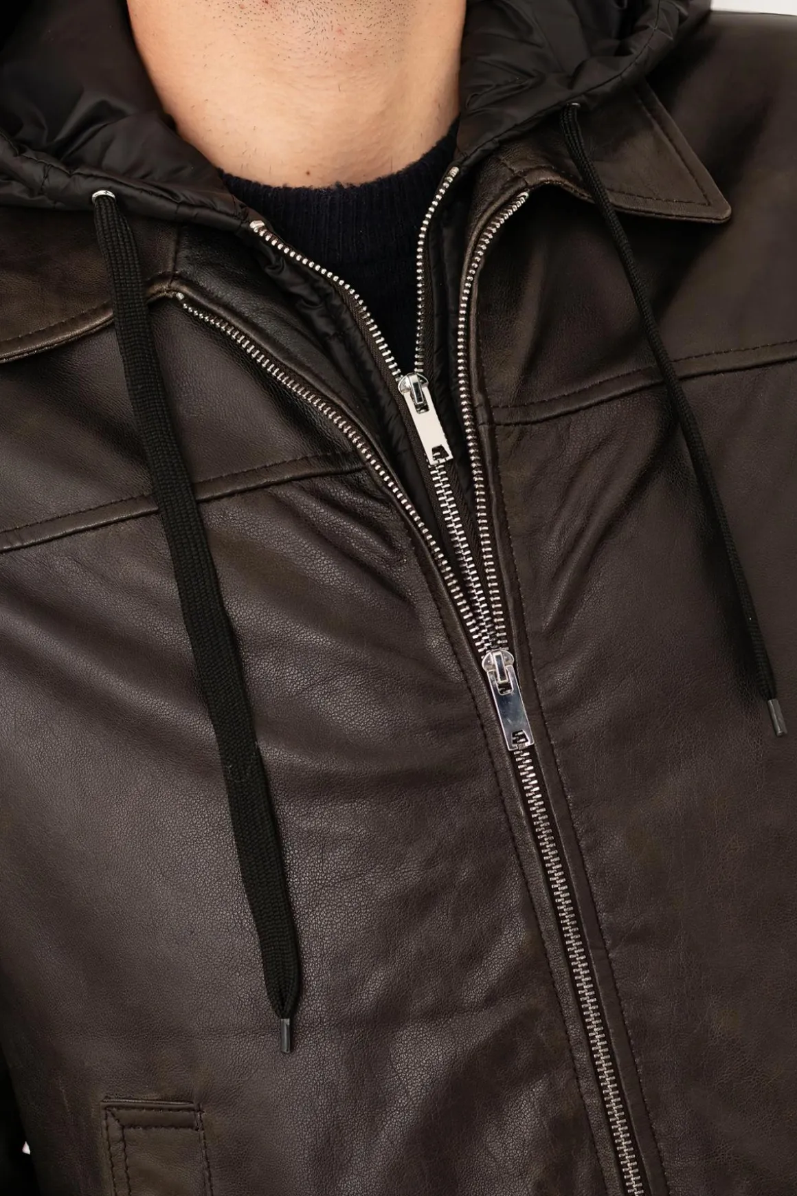 Blouson Homme Serge Pariente Amos Hood Used Green