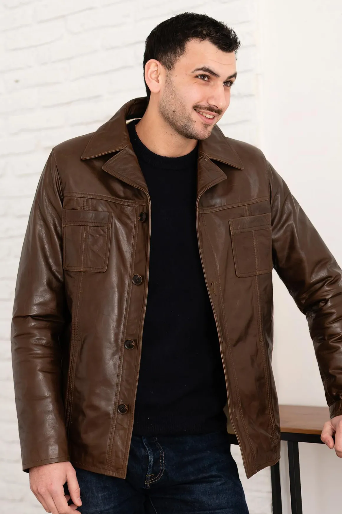 Blouson Homme Serge Pariente Taggart Hood Buffle Mocca