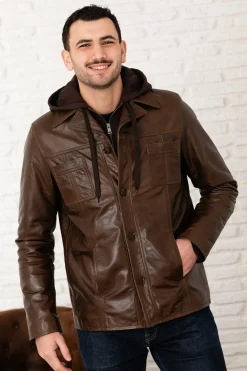 Blouson Homme Serge Pariente Taggart Hood Buffle Mocca