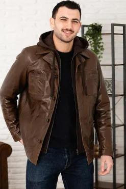 Blouson Homme Serge Pariente Taggart Hood Buffle Mocca