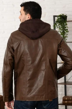 Blouson Homme Serge Pariente Taggart Hood Buffle Mocca