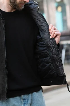 Blouson Homme Serge Pariente Erico Buff Nubuck Black