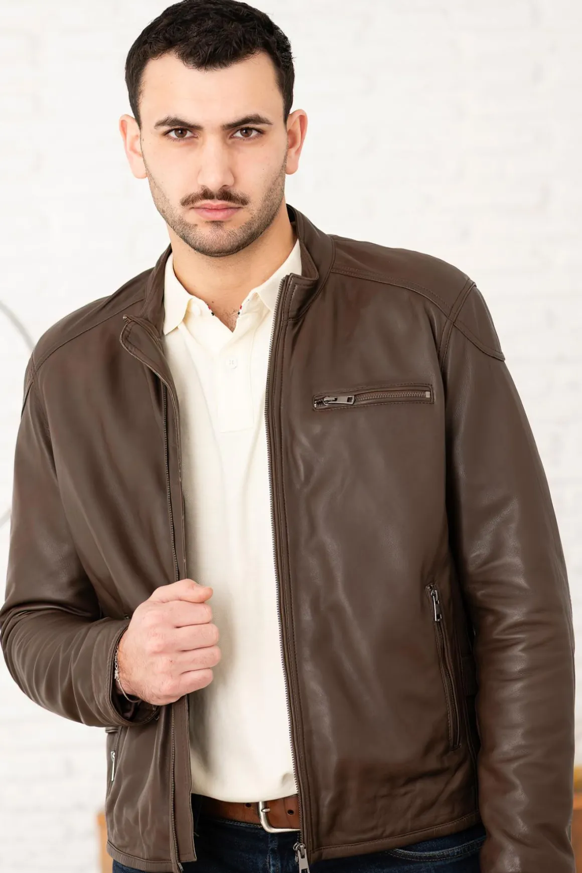 Blouson Homme Serge Pariente Chic Hood Teak