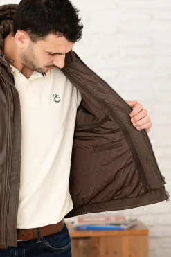 Blouson Homme Serge Pariente Chic Hood Teak