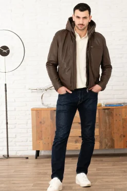 Blouson Homme Serge Pariente Chic Hood Teak