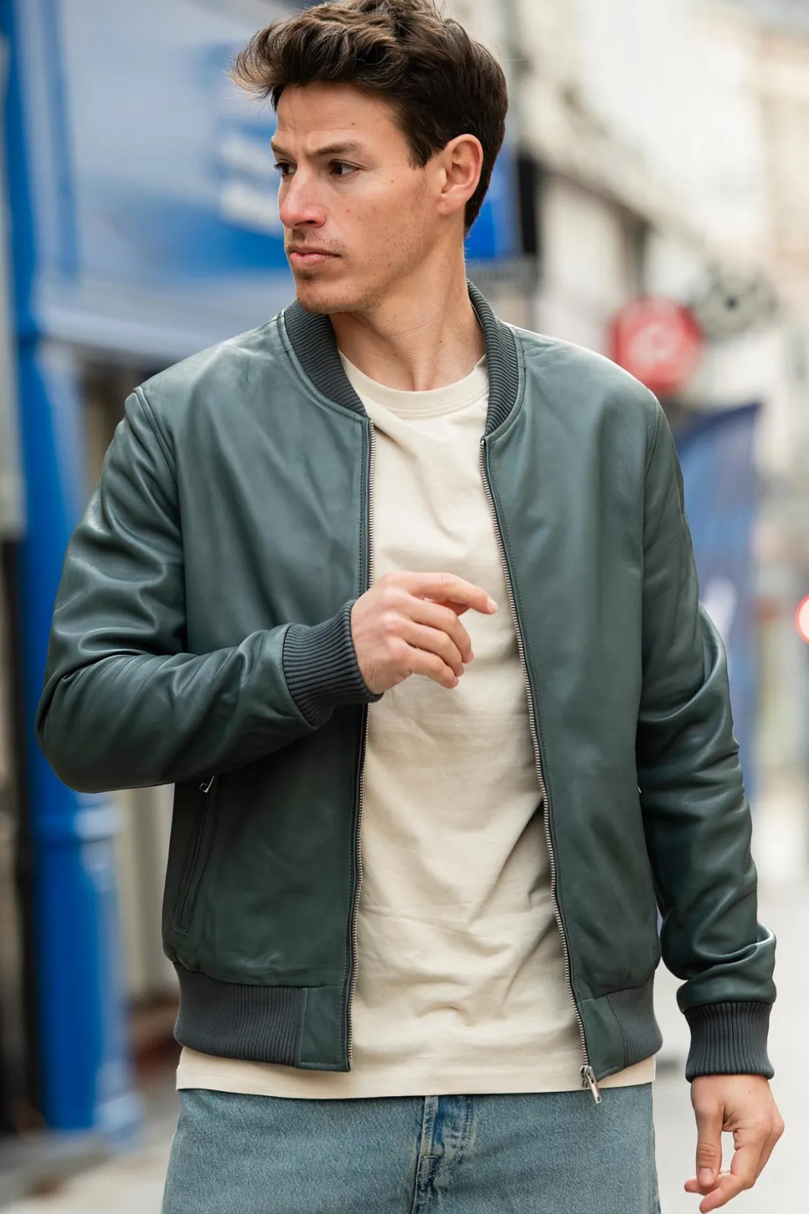 Blouson Homme Serge Pariente Bonbon Opal Blue