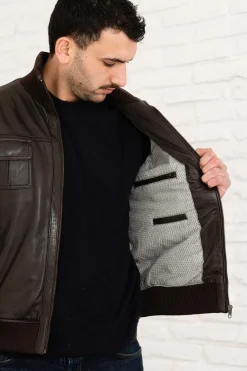 Blouson Homme Serge Pariente Dany Bomber Brown