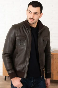 Blouson Homme Serge Pariente Dany Bomber Brown