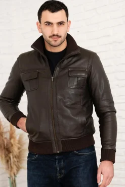 Blouson Homme Serge Pariente Dany Bomber Brown