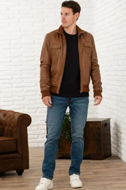 Blouson Homme Serge Pariente Dany Ag Oxblood