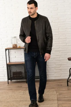 Blouson Homme Serge Pariente Bonbon Beige/Black