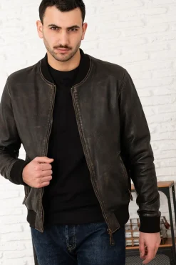 Blouson Homme Serge Pariente Bonbon Beige/Black