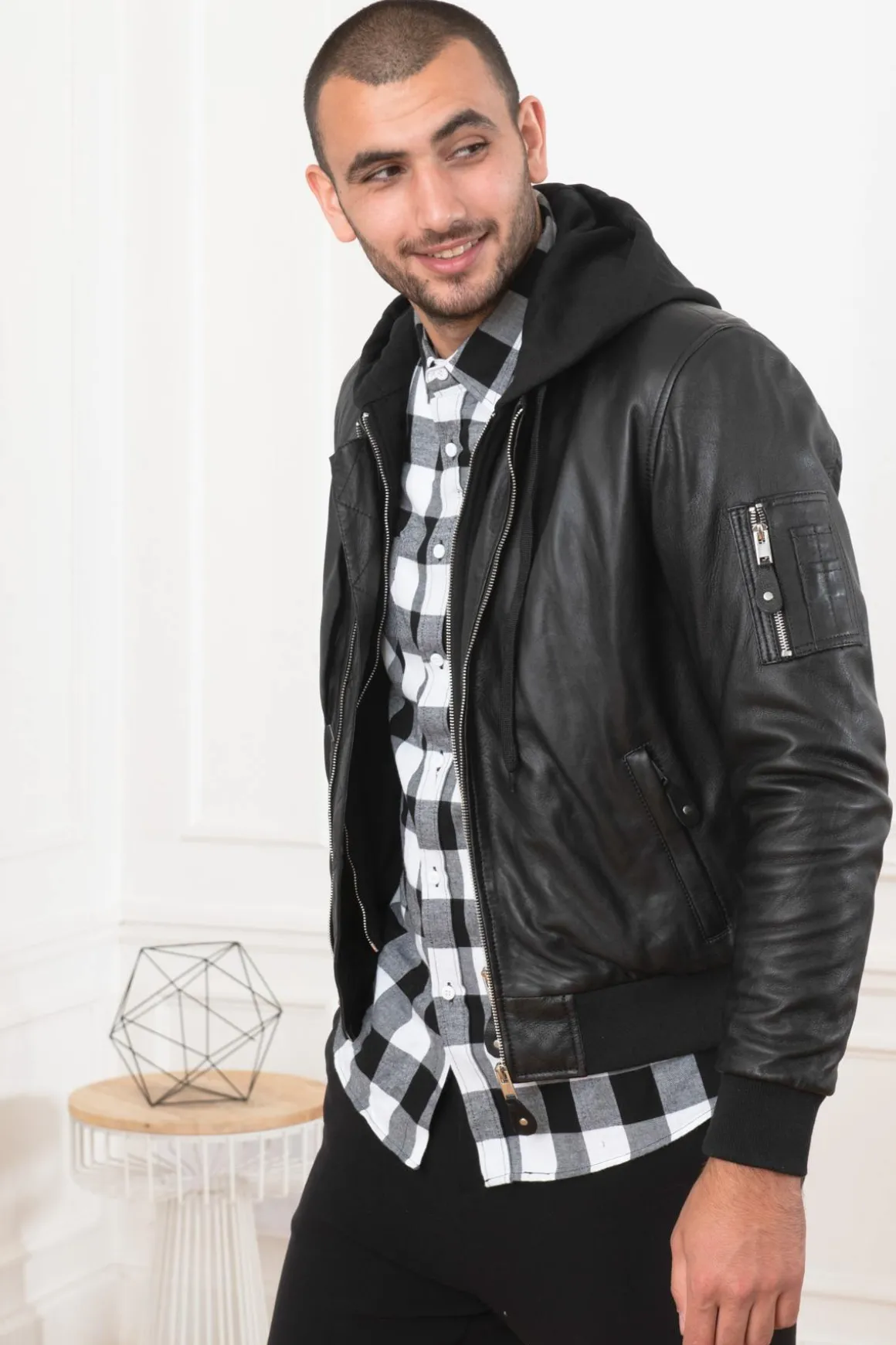 Blouson Homme Serge Pariente Balle Hood Black