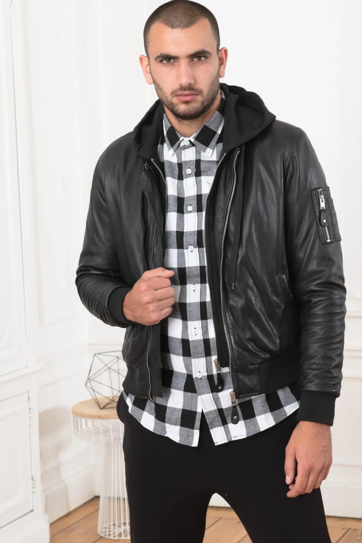 Blouson Homme Serge Pariente Balle Hood Black