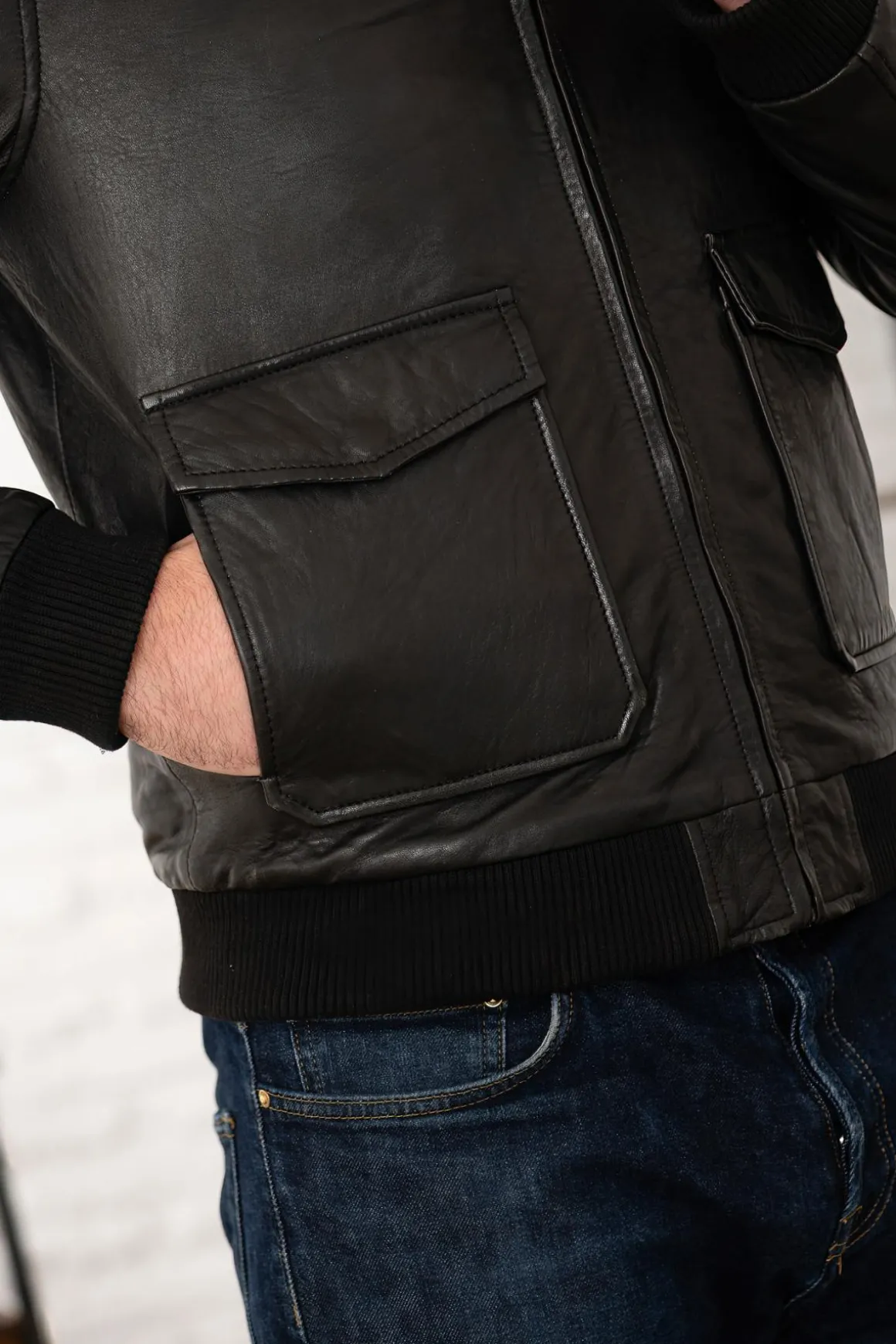 Blouson Homme Serge Pariente Pilot Sp Black