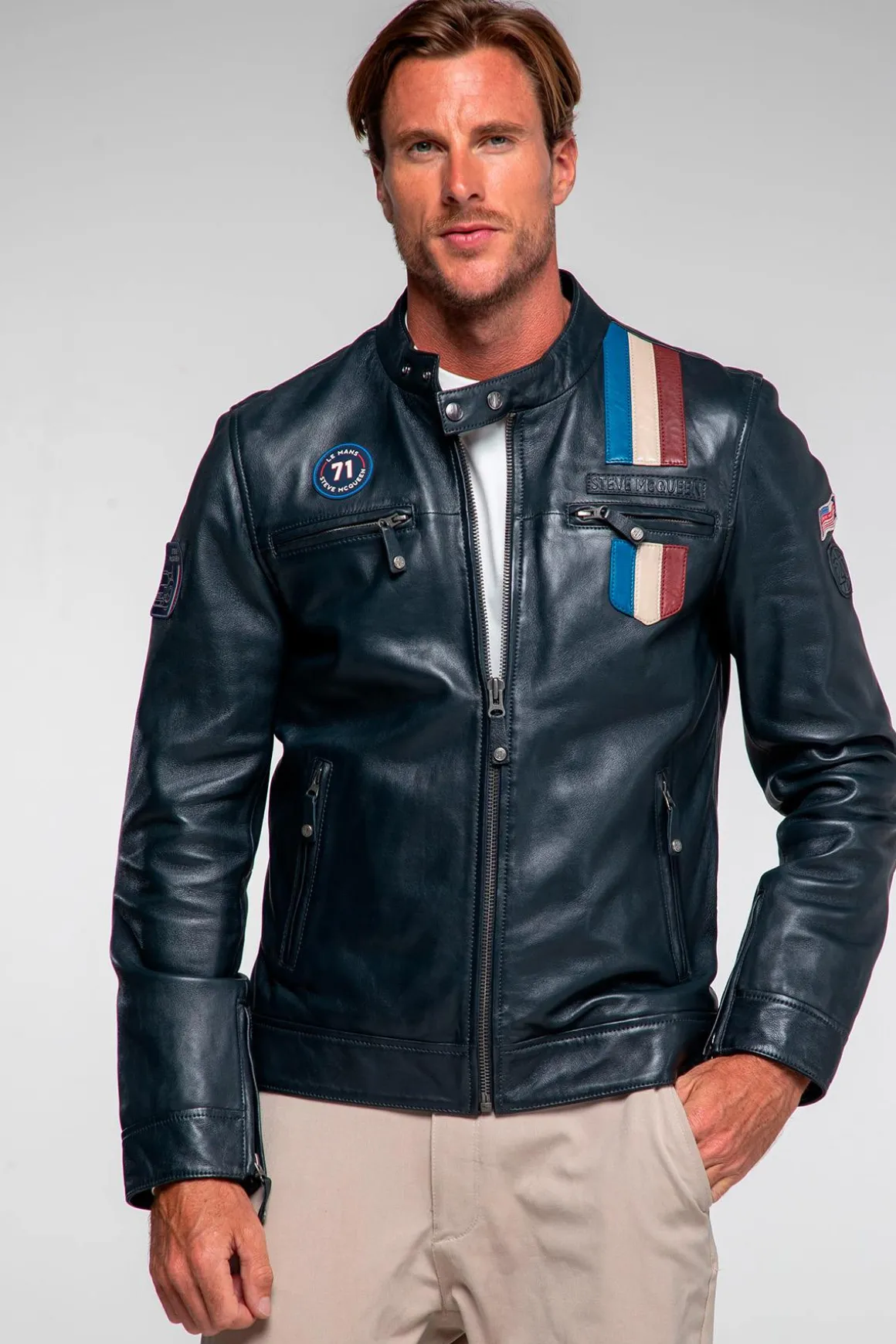 Blouson Homme Steve Mcqueen Austin Navy
