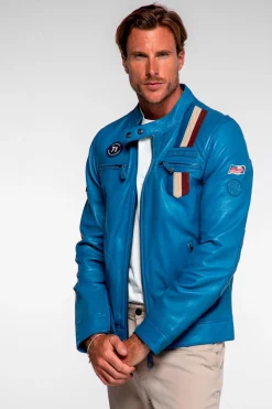 Blouson Homme Steve Mcqueen Austin Captain Blue