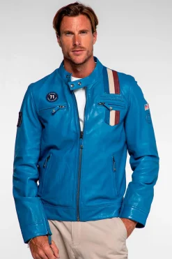 Blouson Homme Steve Mcqueen Austin Captain Blue