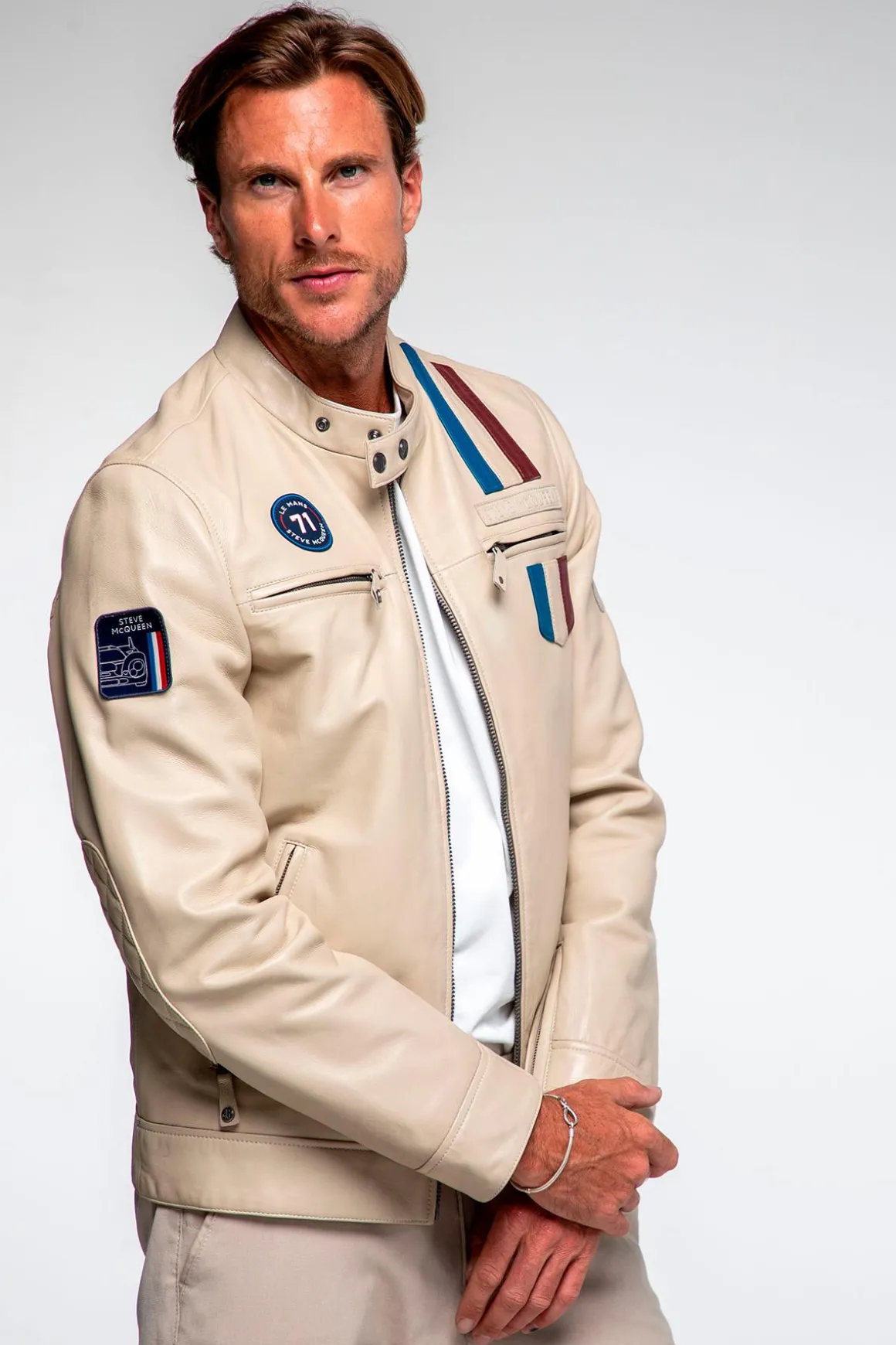 Blouson Homme Steve Mcqueen Austin Ecru