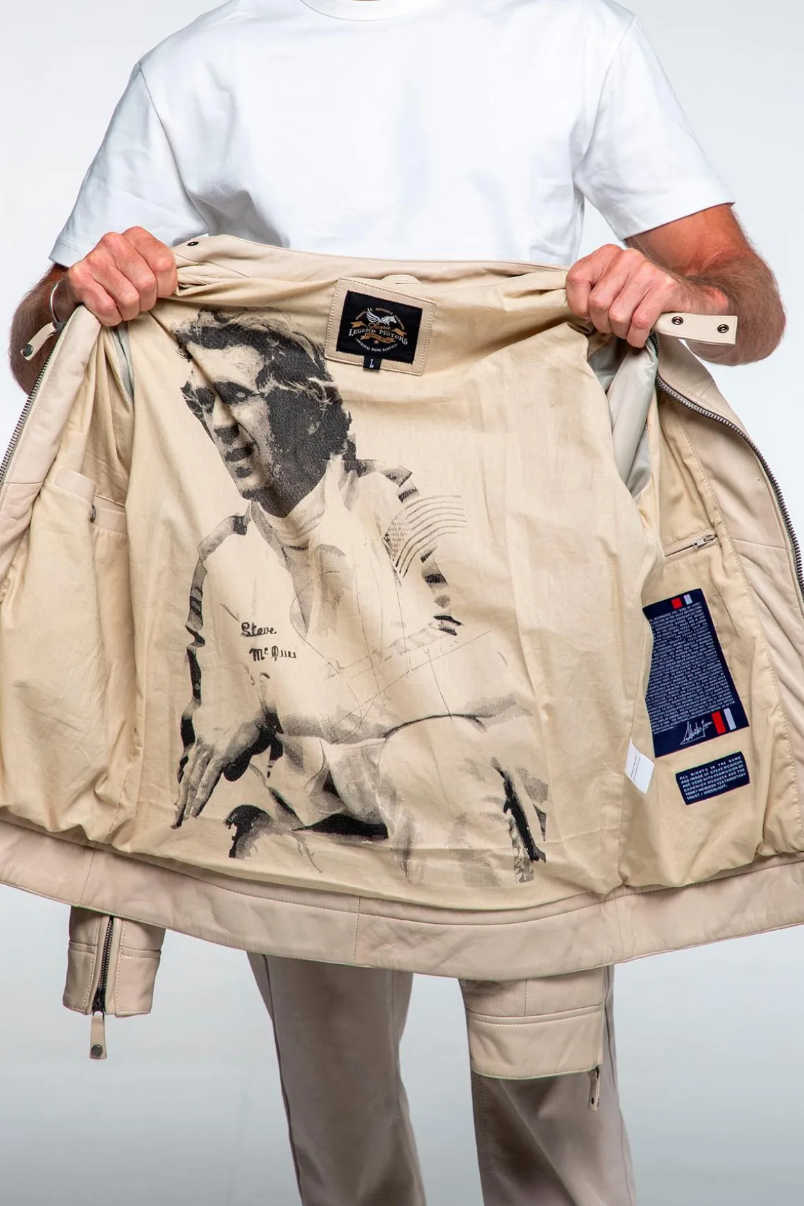 Blouson Homme Steve Mcqueen Austin Ecru