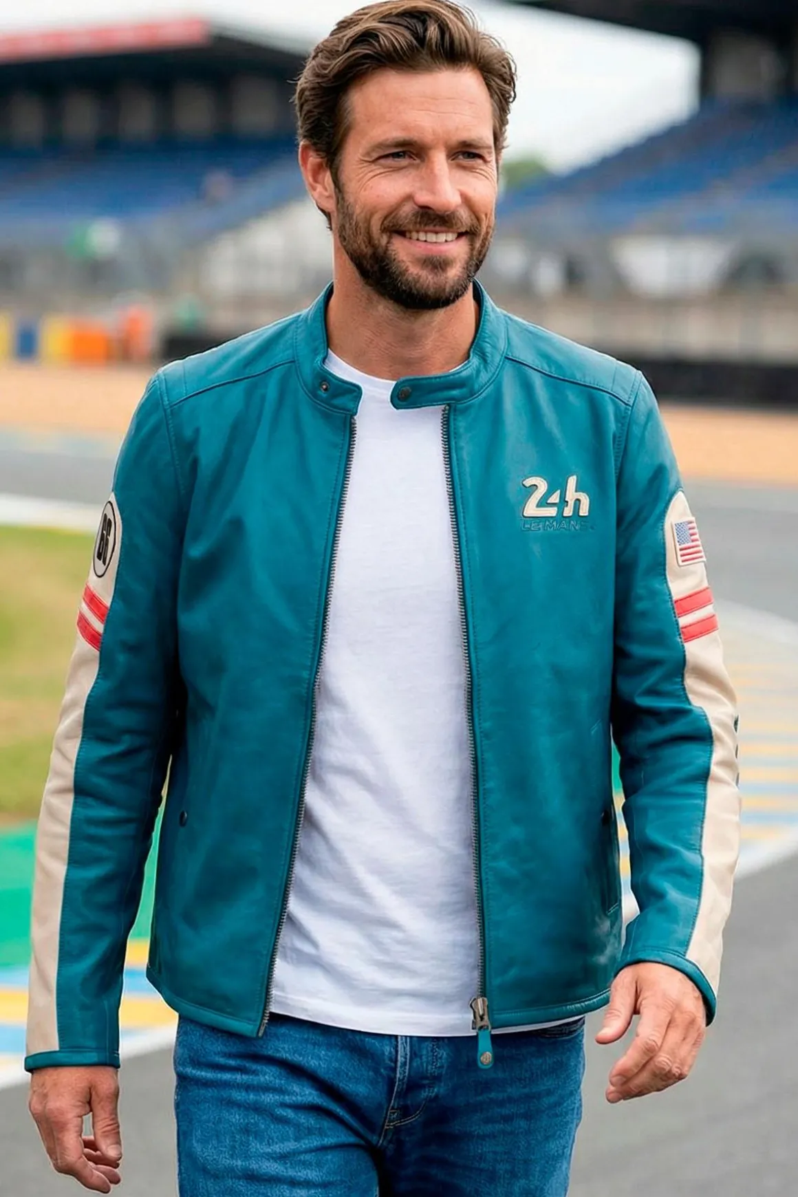 Blouson Homme Steve Mcqueen Colin Bleu Mallard