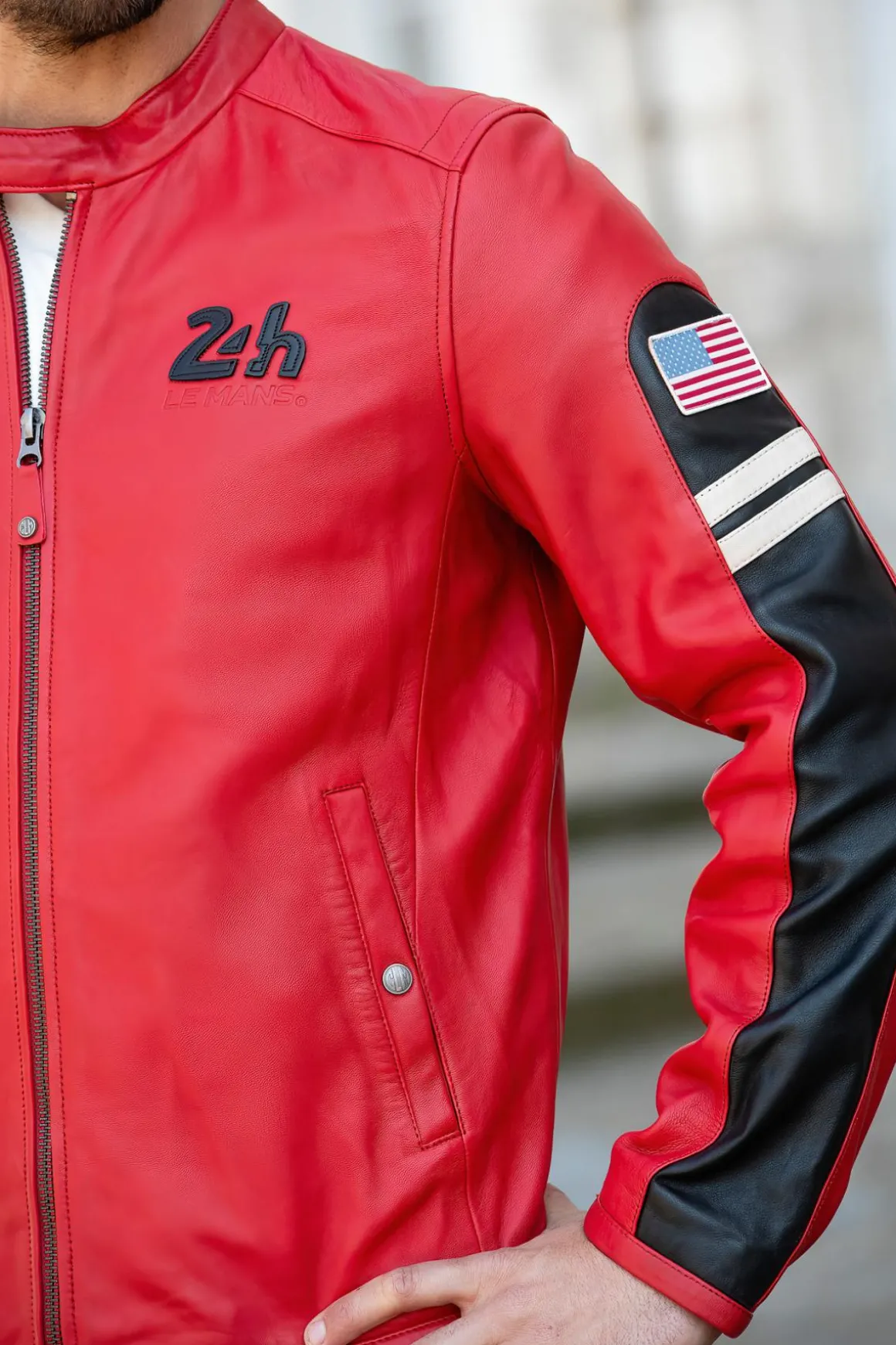 Blouson Homme Steve Mcqueen Colin Red Pepper