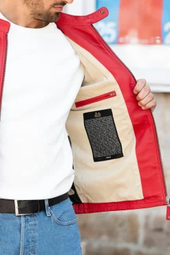 Blouson Homme Steve Mcqueen Colin Red Pepper