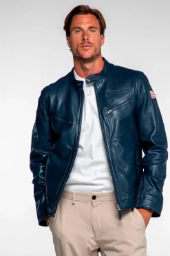 Blouson Homme Steve Mcqueen Cincinnati Royal Blue