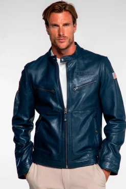 Blouson Homme Steve Mcqueen Cincinnati Royal Blue
