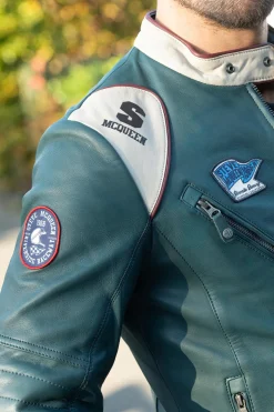 Blouson Homme Steve Mcqueen Clint Petrol