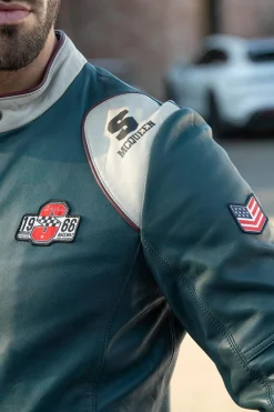 Blouson Homme Steve Mcqueen Clint Petrol